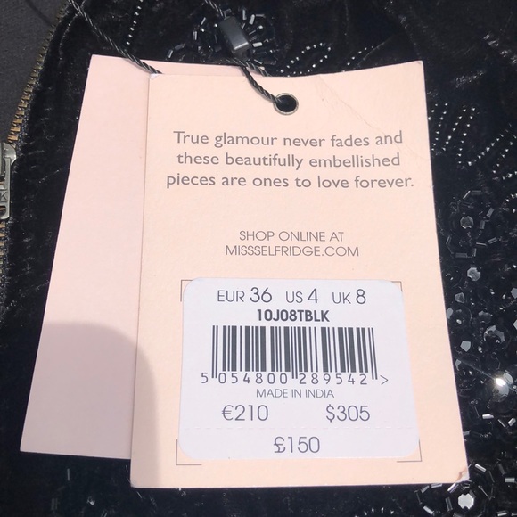 Miss Selfridge ✨ Sequin Floral Jacket - Picture 5 of 11